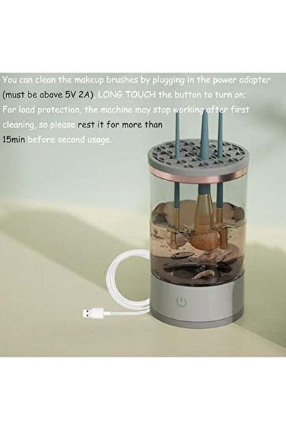 COOYA منظف كهربائي لفرش المكياج، مع قابس USB، سهل وسريع الاستخدام، محرك عالي السرعة