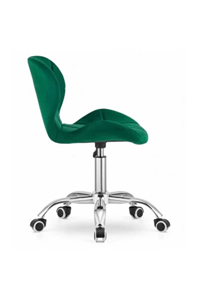 Artool Kancelářská židle, Artool, Avola, otočná, sametová, zelená, 53,5 x 55 x 72,5–86,5 cm