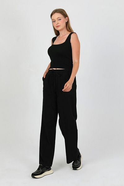 TANISA Rovira Yarn Detail Gabardine Trousers Tns-4157