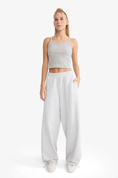 DeFacto Cool Barrel Fit Elastic Waist Wide Leg Sweatpants F8730Ax25Au