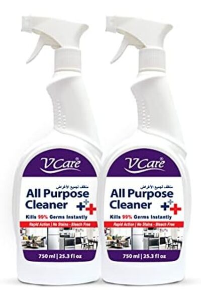 vcare V Care Multipurpose Spray Cleaner, Pack of 2 (750 ml each)