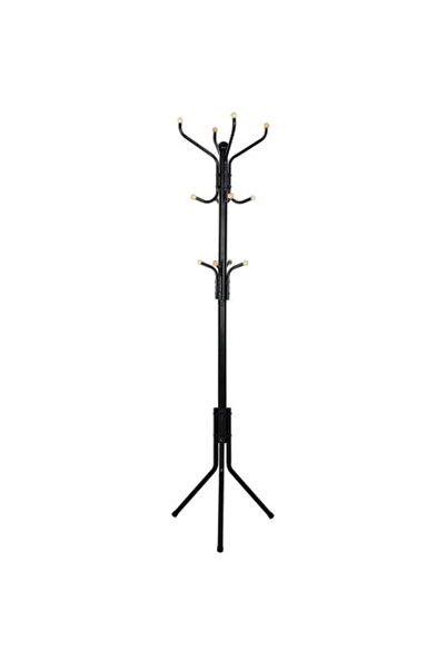 SONGMICS Cuier de haine, Songmics, 12 cârlige, metal, negru, 44 x 44 x 182 cm