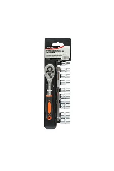 Breckner Germany Socket Wrench Set, 1/4", Reversible Ratchet, Extension, 12 Pieces, Breckner Germany