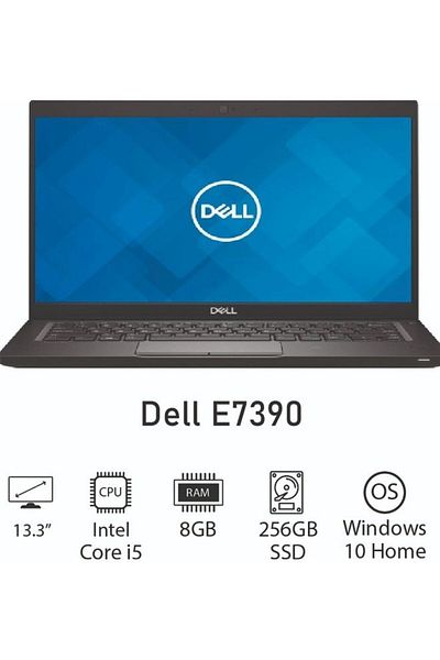 Dell Latitude E7390 14-inch Intel Core i5 8th Gen 8 GB 256 GB Black Windows