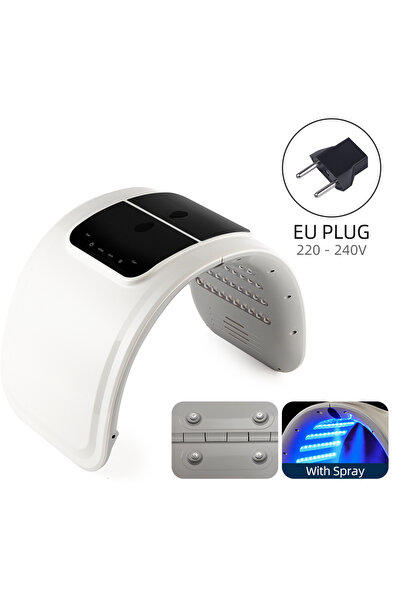 Choice3 جهاز رذاذ نانو للوجه بـ 7 ألوان LED فوتون بمقبس أوروبي، جهاز رذاذ مرط...