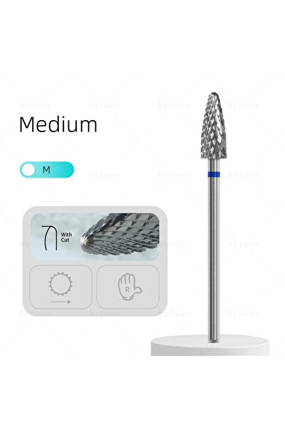 choice2 متوسط - رؤوس مثقاب أظافر M HYTOOS 5 مم ذات لهب من الكربيد الاحترافي ل...