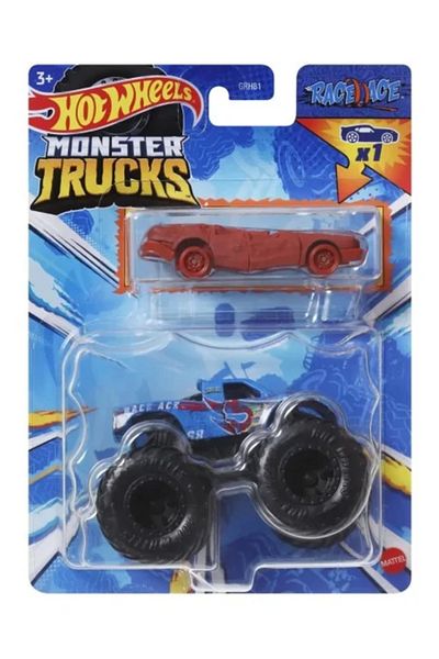 JollyMag HOT WHEELS MONSTER TRUCK SI MASINUTA METALICA RACE ACE
