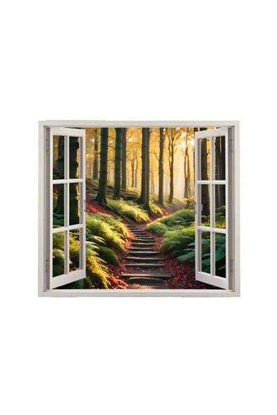 Avex Printed color foil for wall decoration, size 125 x 110 cm, model: VIEW TO HAVEN 37
