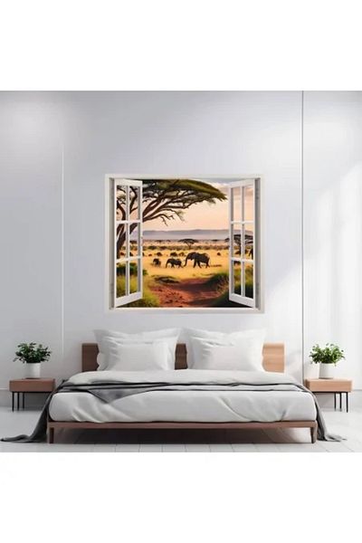 Avex Printed Colored Foil for Home Wall Decor, Dimensions 125 x 110 cm, Model: VIEW TO HAVEN 08