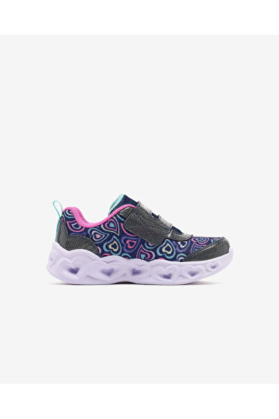 SKECHERS HEART LIGHTS BOOGIE LAND Küçük Kız Çocuk Lacivert Işıklı Spor Ayakkabı 303258N NVMT