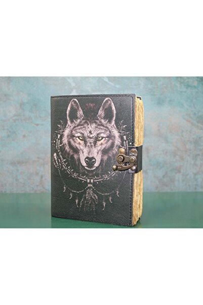 Kuzey Tacı Wild Spirit Themed – Wolf Design Leather Notebook Special Edition Vip