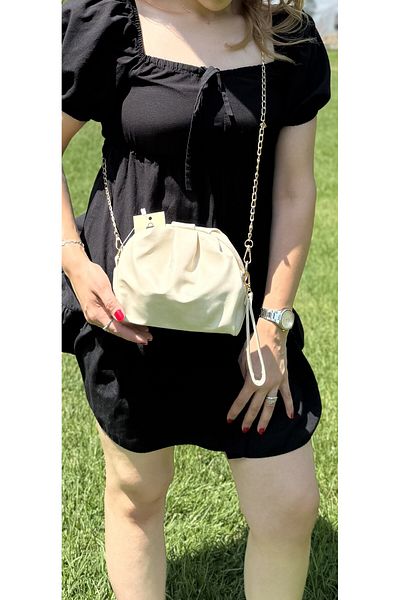 SİNİSA BAG Women's Soft Leather Chain Strap Hand and Shoulder Bag