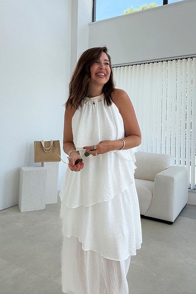 ELVAN TOLON White layered long dress