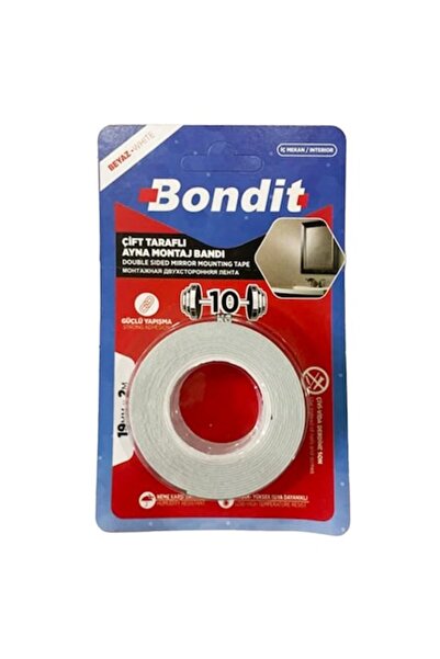 Bondit Banda Dublu Adeziva Alba pentru Montaj BND01010219, 19mm x 2m, Super R...