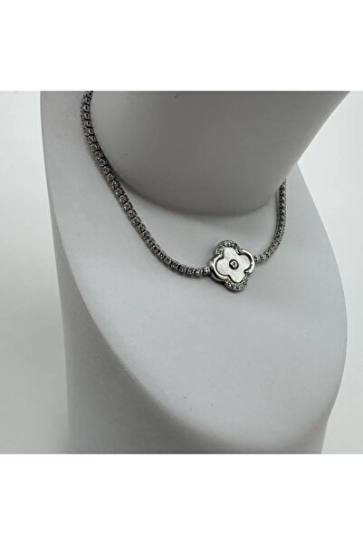 TAKIŞINA Özel Seri Silver Yonca Detay Su Yolu - Silver