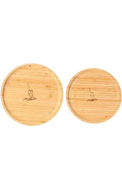 OEM Set de 2 farfurii din bambus