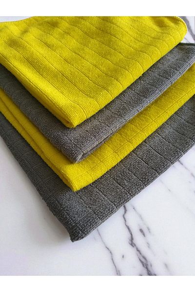 stonehill Set of 4 Eco Towels - Microfiber Super Absorbent Multi-Purpose Cloth 40X40 Cm.