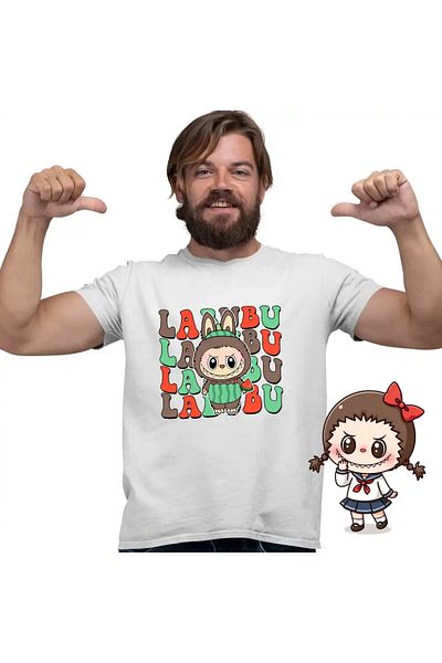 OEM Men's T-shirt Labubu Watermelon