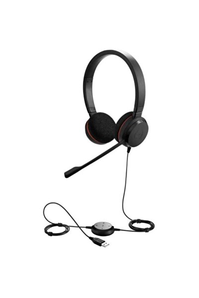 Jabra Stereo Call Center Headphones Evolve 20 UC, USB (Black)