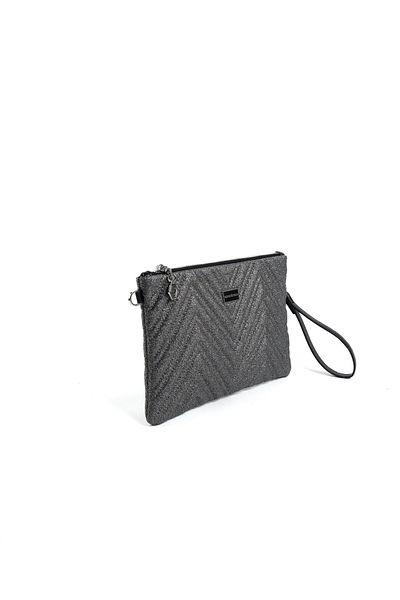 Silver Polo Silver & Polo Platinum Glitter Sp1250 Women's Portfolio & Clutch