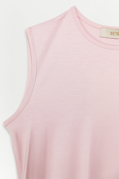 Setrms Sıfır Kollu Penye Bluz