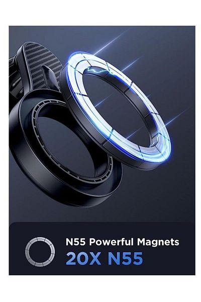 COOYA Car Mobile Holders，360 flexible adjustment，Double Layer N55 Magnets，L-shaped support arm