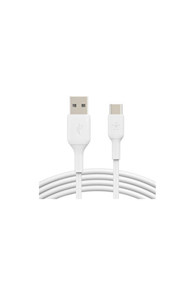 Belkin Cablu de date BEL-0205, USB-A la USB-C, 15 cm (Alb)