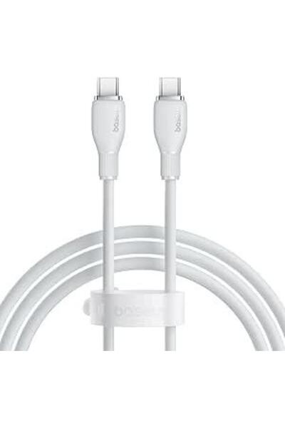 Baseus Pudding Data Cable, USB Type-C to USB Type-C, 100W, 1.2m, White
