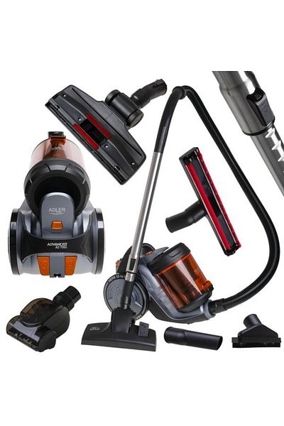 adler Aspirator fara sac AD 7065, 700 W, HEPA 13, 17000 Pa, Recipient 1.6 l, Filtru HEPA 13 (Gri)