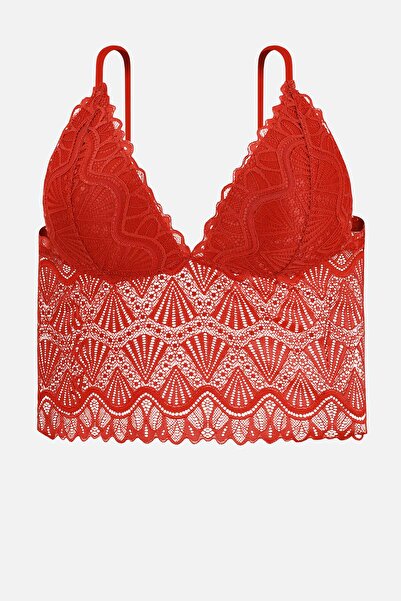 Wonna Kyle Lace Bra Panty Set - No Padding, No Underwire - 2443 - Red