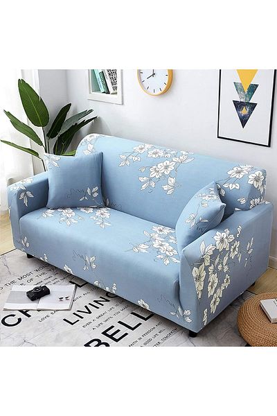 COOYA 3-Seater Exquisitely Printed Designed Sofa Cover,Antislip 360° All-Inclusive Stretch Cover,190-230cm