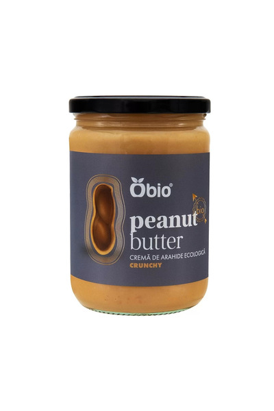 OBİO Crema de arahide křupavá bio, 500 g