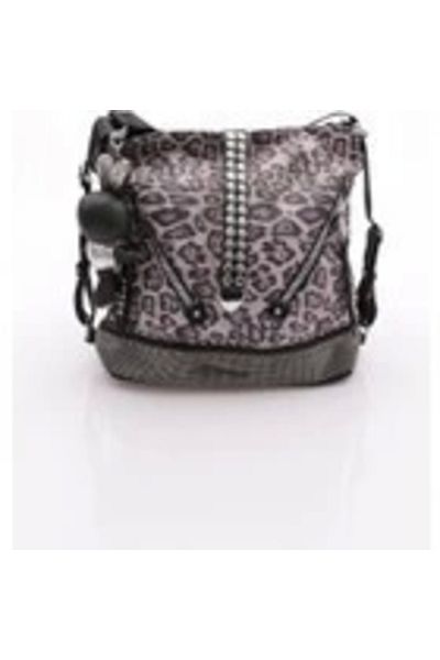 meSga butik Hunter Black Skin Shoulder Bag
