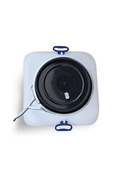 sterk Bidon 100 liters, square with metal ring, Plastic 50 x 50 x 50 cm