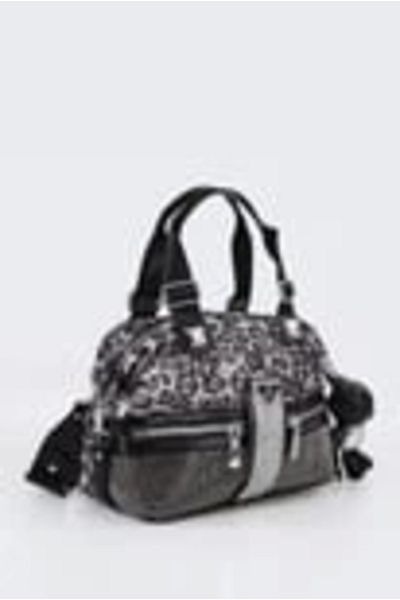 meSga butik Olza Black Leather Shoulder Bag