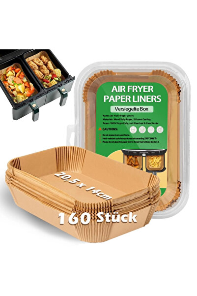 OEM Hârtie de copt pentru friteuză cu aer cald 205x140 mm 160 bucăți