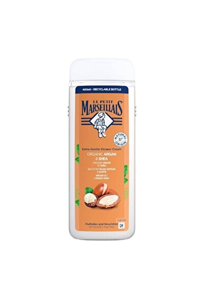 Le Petit Marseillais Gel cu două creme, Le Petit Marseillais, cu unt de argan și unt de shea, 400 ml