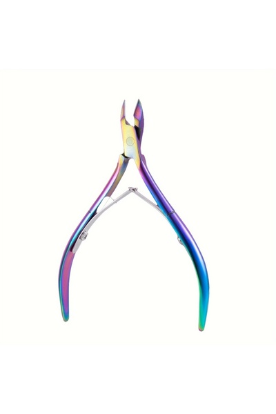 Choice1 مقص بشرة ملون قطعة واحدة، مقص بشرة ممتاز من الفولاذ المقاوم للصدأ للعناية بالأظافر والقدمين من هوم