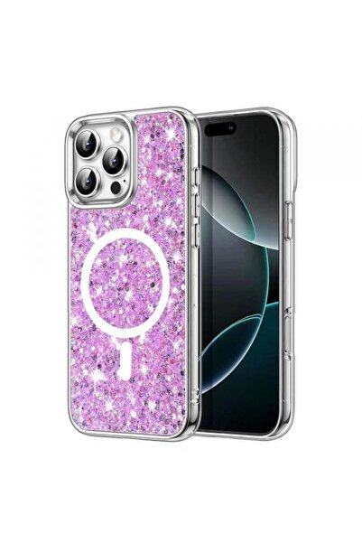 Techsuit MagSafe Case for Apple iPhone 16 Pro, Techsuit, Sparkly Glitter, Mag...