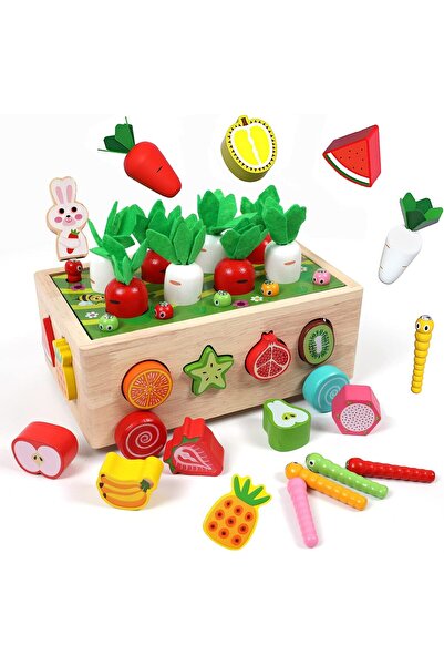 Yelajoy ألعاب تعليمية خشبية، ألعاب فرز الأشكال، هدايا للأطفال، لعبة تعلم المه...