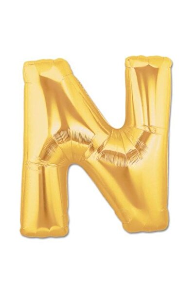 Skygo N Letter Foil Balloon Gold Color 40 Inch