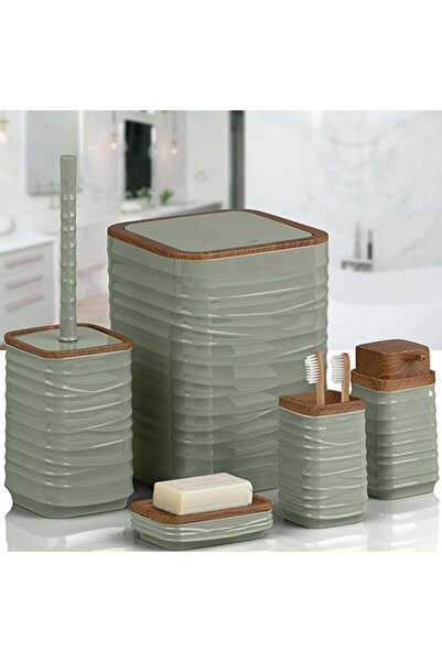 Kosova 440-3Y LUNA 5 LI BANYO SETI AHSAP YESIL