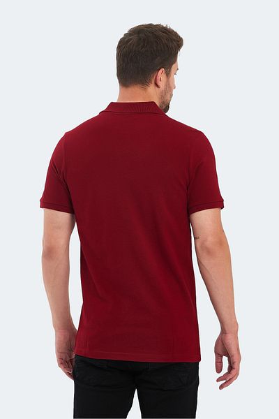 Slazenger Soho I Men's Polo Neck Burgundy T-Shirt