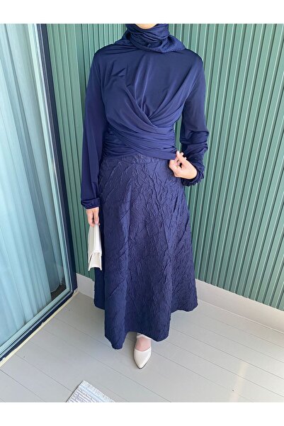 HENZA ÇİFT DRAPELİ BLUZ