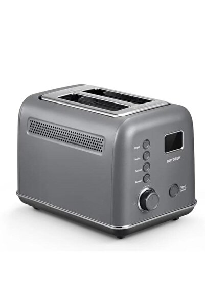 BUYDEEM Τοστιέρα DT730E-IG/EU, Ρετρό, 2 θέσεων, 700W (Γκρι)