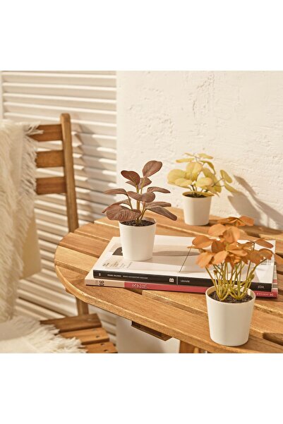 IKEA Artificial Plant, Brown, 6 Cm, 3 Pcs, Leaf, Indoor/Outdoor