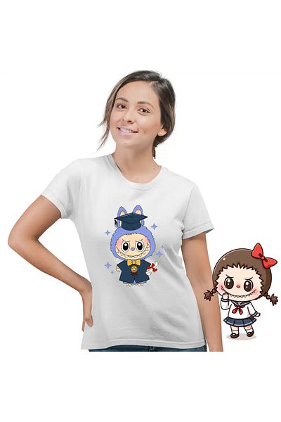 OEM Women's T-shirt Labubu Graduation