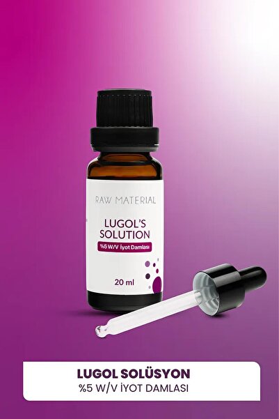 Raw Material More Than Lugol's Solution %5 İyot Damla 20 ml 2 Adet