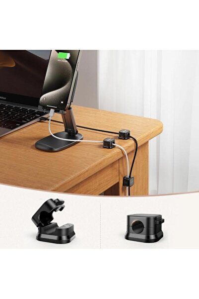 Joyroom Organizator Cabluri JR-ZS368, Set 6 Bucati, Negru