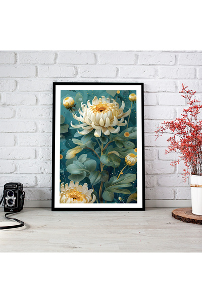 woodsia Tablou cu poster din lemn MDF cu aspect de cadru dintr-o singură bucată FWMD TEK0096